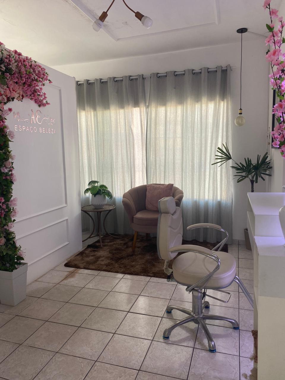 Interior do salão AE Espaço Beleza
